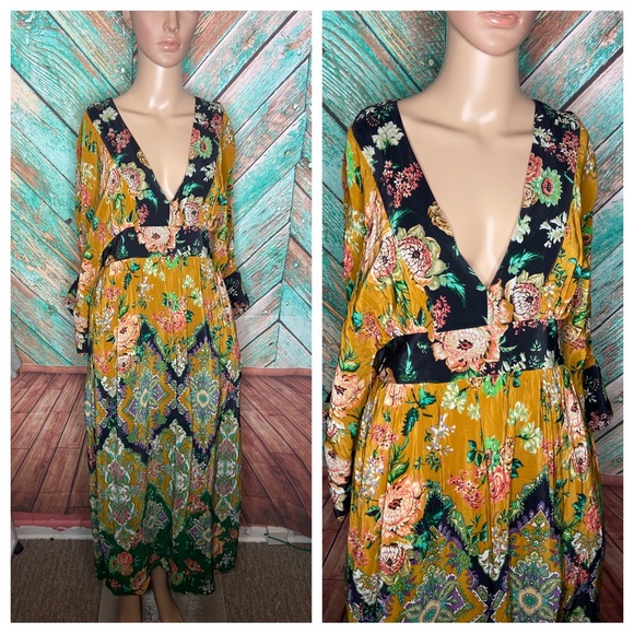 Anthropologie Floral Maxi Dress - Multicolor - Picture 2 of 12